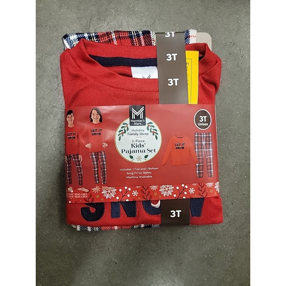 Member's Mark Holiday Kids Pajama Set 3T